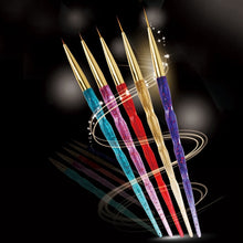 Load image into Gallery viewer, 5 Piece/set Acrylic Phototherapy Nail Painting Flower Carved Crystal Pen Nail Pen