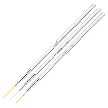 Load image into Gallery viewer, 3pcs /Set Nail Double-Ended Color Brush Nail Art Drawing Pen Tool Set