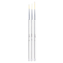 Load image into Gallery viewer, 3pcs /Set Nail Double-Ended Color Brush Nail Art Drawing Pen Tool Set