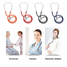 Load image into Gallery viewer, Double-sided Stethoscope Single Tube Doctors Nurse Professional Cardiology Stethoscope Aluminium Alloy Chestpiece Medical Device