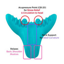 Load image into Gallery viewer, Acupressure Massage Pillow C-Rest Neck Cervical Shoulder Muscle Relaxer High Density Memory Foam Pillow Tools, C-Rest