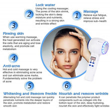 Load image into Gallery viewer, Face Care Device Hot Cold Hammer Cryotherapy Blue Photon Acne Treatment Skin Beauty Massager Lifting Rejuvenation Facial Machine