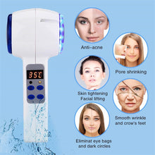 Load image into Gallery viewer, Face Care Device Hot Cold Hammer Cryotherapy Blue Photon Acne Treatment Skin Beauty Massager Lifting Rejuvenation Facial Machine