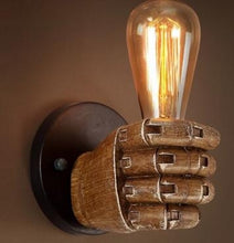 Load image into Gallery viewer, Creative Personality Fist Wall Lamp Bedroom Bedside Restaurant Cafe Resin Decorative Antique Lamps, Right Hand, Left Hand