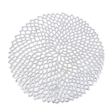 Load image into Gallery viewer, Table Bowl Mats Home Decor Placemat For Dining Table PVC Plastic Hollow Insulation Round Baroque Mediterranean Coaster Pads