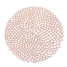 Load image into Gallery viewer, Table Bowl Mats Home Decor Placemat For Dining Table PVC Plastic Hollow Insulation Round Baroque Mediterranean Coaster Pads