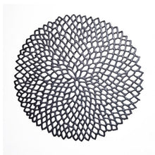 Load image into Gallery viewer, Table Bowl Mats Home Decor Placemat For Dining Table PVC Plastic Hollow Insulation Round Baroque Mediterranean Coaster Pads