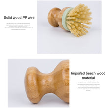 Load image into Gallery viewer, Multifunctional Tool Kitchen Cleaning Brush Wooden Handle Dish Scrubber Pot Pan Dishwasher, Solid wood Brush