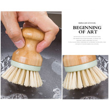 Load image into Gallery viewer, Multifunctional Tool Kitchen Cleaning Brush Wooden Handle Dish Scrubber Pot Pan Dishwasher, Solid wood Brush