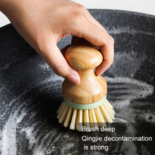 Load image into Gallery viewer, Multifunctional Tool Kitchen Cleaning Brush Wooden Handle Dish Scrubber Pot Pan Dishwasher, Solid wood Brush
