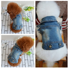 Load image into Gallery viewer, Retro Personality Denim Small Vest Pet Dog Clothes Pet Jacket, S, M, L, XL, XXL, XS