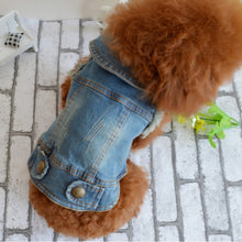 Load image into Gallery viewer, Retro Personality Denim Small Vest Pet Dog Clothes Pet Jacket, M, L, XL, XS