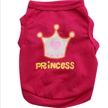 Load image into Gallery viewer, Cute Little Pet Dog Clothes Crown Vest Pet Clothes, XS, S, M, L