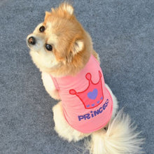 Load image into Gallery viewer, Cute Little Pet Dog Clothes Crown Vest Pet Clothes, XS, S, M, L