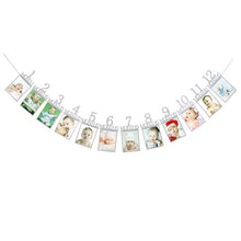 Load image into Gallery viewer, 1St Baby 12 Months Birthday Pull Flag Photo Wall Slogan Banner Month Photo Clip Flower