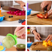 Load image into Gallery viewer, Silicone Mini Ice Pops Mold Ice Cream Ball Lolly Maker Popsicle Molds Baby DIY Food Supplement Tool