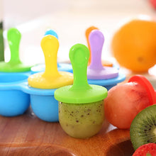 Load image into Gallery viewer, Silicone Mini Ice Pops Mold Ice Cream Ball Lolly Maker Popsicle Molds Baby DIY Food Supplement Tool