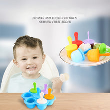 Load image into Gallery viewer, Silicone Mini Ice Pops Mold Ice Cream Ball Lolly Maker Popsicle Molds Baby DIY Food Supplement Tool