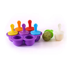 Load image into Gallery viewer, Silicone Mini Ice Pops Mold Ice Cream Ball Lolly Maker Popsicle Molds Baby DIY Food Supplement Tool