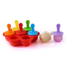 Load image into Gallery viewer, Silicone Mini Ice Pops Mold Ice Cream Ball Lolly Maker Popsicle Molds Baby DIY Food Supplement Tool