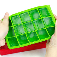 Load image into Gallery viewer, 15 Grids DIY Big Ice Cube Mold Square Shape Silicone Ice Tray Fruit Ice Cream Maker