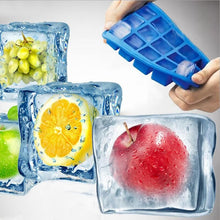 Load image into Gallery viewer, 15 Grids DIY Big Ice Cube Mold Square Shape Silicone Ice Tray Fruit Ice Cream Maker