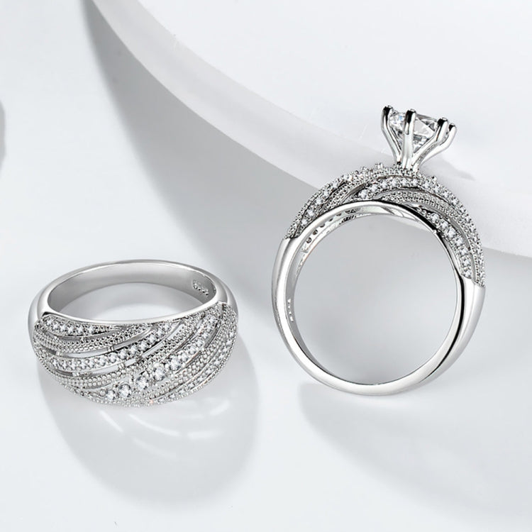 Women Vintage Diamond Wedding Ring, 5, 6, 7, 8, 9, 10, 11, 12