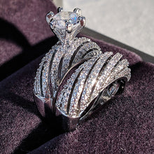 Load image into Gallery viewer, Women Vintage Diamond Wedding Ring, 5, 6, 7, 8, 9, 10, 11, 12