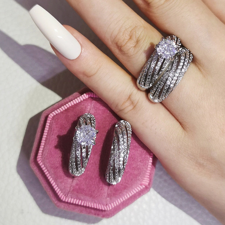 Women Vintage Diamond Wedding Ring, 5, 6, 7, 8, 9, 10, 11, 12