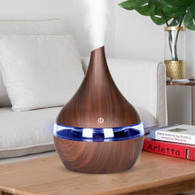 Load image into Gallery viewer, 300ml USB Electric Aroma Air Diffuser Wood Ultrasonic Air Humidifier Essential Oil Aromatherapy Cool Mist Maker