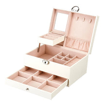Load image into Gallery viewer, Multi-Function Storage Box Leather Jewelry Box Multi-Layer Large-Capacity Jewelry Organizer