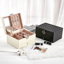 Load image into Gallery viewer, Multi-Function Storage Box Leather Jewelry Box Multi-Layer Large-Capacity Jewelry Organizer