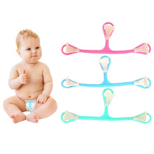 Load image into Gallery viewer, 3 PCS Plastic Three-hook Small Claw Baby Diaper BuckleRandom Color Delivery, Diaper Buckle