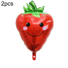 Load image into Gallery viewer, 2 PCS Cartoon Vegetables and Fruits Aluminum Film Balloon Children Party Decoration Supplies Inflatable Toys, Strawberry, Broccoli, Grape, Carrot, Banana, Corn, Tomato, Orange