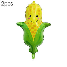 Load image into Gallery viewer, 2 PCS Cartoon Vegetables and Fruits Aluminum Film Balloon Children Party Decoration Supplies Inflatable Toys, Strawberry, Broccoli, Grape, Carrot, Banana, Corn, Tomato, Orange