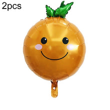 Load image into Gallery viewer, 2 PCS Cartoon Vegetables and Fruits Aluminum Film Balloon Children Party Decoration Supplies Inflatable Toys, Strawberry, Broccoli, Grape, Carrot, Banana, Corn, Tomato, Orange