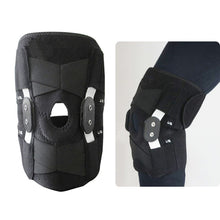 Load image into Gallery viewer, Adjustable Paste Type Breathable Sports Knee Protector with Aluminum Bracket, Paste Sports Knee Protector(Black)