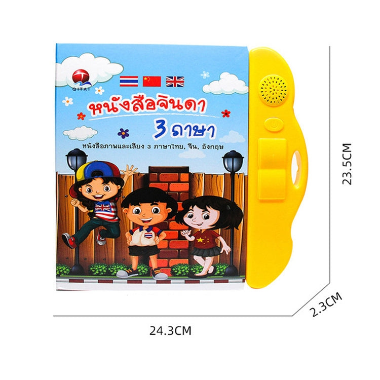 Thai English Chinese Children Early Learning Electric Audio Books Educational Toys
