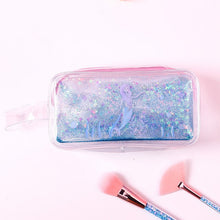 Load image into Gallery viewer, Cute PVC Pig Pattern Pencil Case Colorful Transparent Quicksand Girl Pen Bag Creative Stationery School Supplies