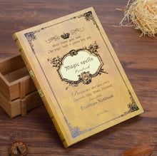 Load image into Gallery viewer, 64K Small Pocket Vintage Notebook Handcover Magic Spells Pockets Book Planner Journal Traveler Notepad