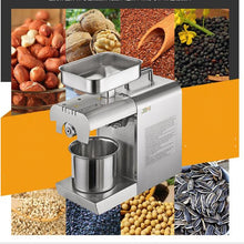 Load image into Gallery viewer, Seed Oil Press Extrator Stainless Steel Commercial Home Automatic Peanut Coconut Sesame Oil Press Machine, Oil Press Extrator