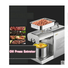 Load image into Gallery viewer, Seed Oil Press Extrator Stainless Steel Commercial Home Automatic Peanut Coconut Sesame Oil Press Machine, Oil Press Extrator