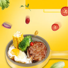 Load image into Gallery viewer, Multifunction Mini  Non-Stick Frying Pan Boiler Steamer Cooker Poached Eggpot, Yellow single frying pan + wooden shovel, Pink single frying pan + wooden shovel, Blue single frying pan + wooden shovel, Yellow single layer package + wooden shovel        ...