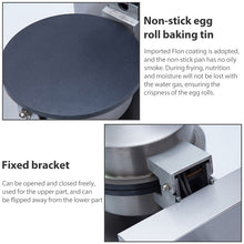 Load image into Gallery viewer, Stainless Steel Single-head Egg Roll Machine Ice Cream Crisp Egg Roller, 320x250x178cm