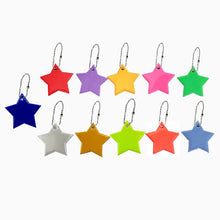 Load image into Gallery viewer, 2 PCS Little Star Soft PVC Reflector Reflective Keychain Bag Pendant Accessories High Visibility Keyrings
