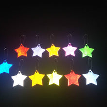 Load image into Gallery viewer, 2 PCS Little Star Soft PVC Reflector Reflective Keychain Bag Pendant Accessories High Visibility Keyrings