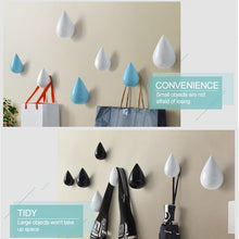 Load image into Gallery viewer, Creative Water Droplets Wall Hooks Home Decoration Resin Mural 3D Coat Hook Single Hooks Wall Hanger, Big Size, Small Size