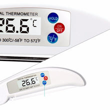 Load image into Gallery viewer, Folding Meat Thermometer Digital Kitchen Thermometer Food Cooking BBQ Probe