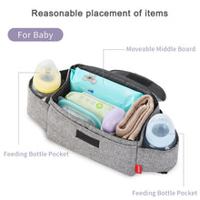 Load image into Gallery viewer, Baby Stroller Bags Large Capacity Mummy Nappy Bag Multifunction Travel Diaper Bag Maternity Nursing Hanging Storage Bag