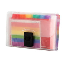 Load image into Gallery viewer, 13 Grid Expanding File Folder A6 Document Buckle Lanyard Bag Multicolor Expanding File